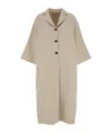 Dior Single Breasted Coat In Neutral