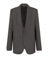 Dior Single-breasted Sheepwool Suit Coat In Black