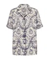 Dior Single-breasted Short-sleeved Shirt In Gray