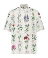 Dior Single-breasted Short-sleeved Shirt In White