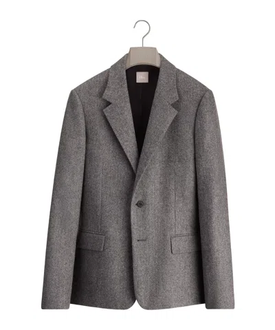 Dior Single-breasted Suit Jacket In Gray
