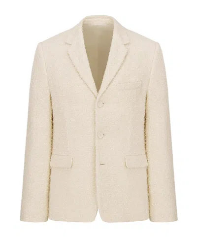 Dior Single-breasted Suit Jacket In Nude