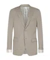 Dior Single-breasted Suit Jacket In Nude