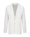 Dior Single-breasted Suit Jacket In White