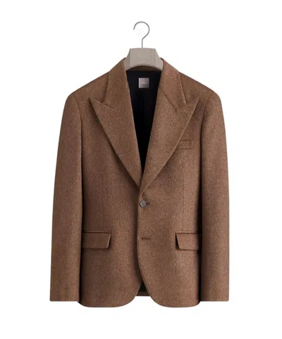 Dior Single-breasted Jacket In Brown