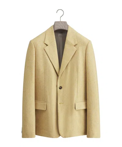 Dior Single-breasted Jacket In Yellow