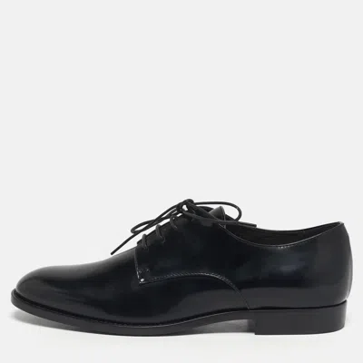Pre-owned Dior Size 36 Black Leather Derby