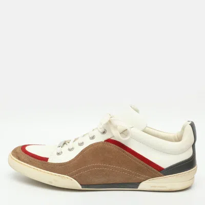 Pre-owned Dior Size 41 Multicolor Leather And Suede Low Top Sneakers