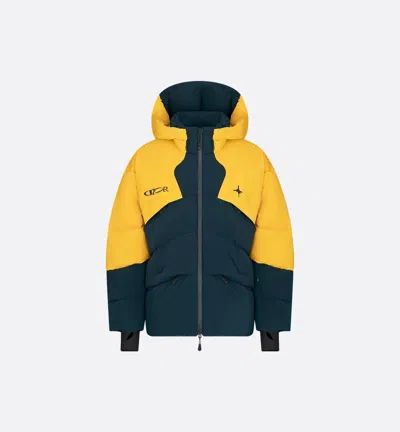Dior Ski "dior And Descente And Lewis Hamilton" Ski Quilted Down Jacket In Green