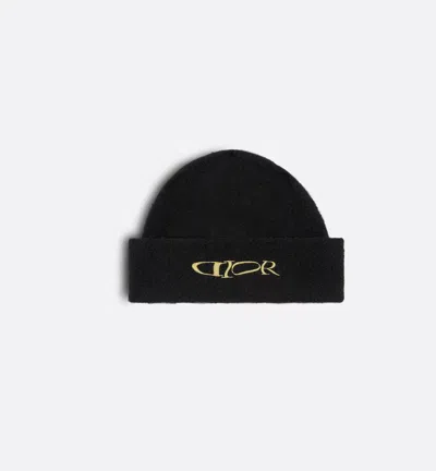 Dior Ski "dior And Lewis Hamilton" Beanie In Black