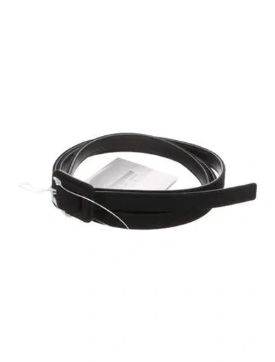 Pre-owned Dior Skinny Belt W/ Tags In Black