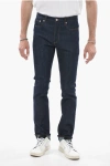 DIOR SKINNY FIT DENIMS WITH LOGOED CUFFS 17CM