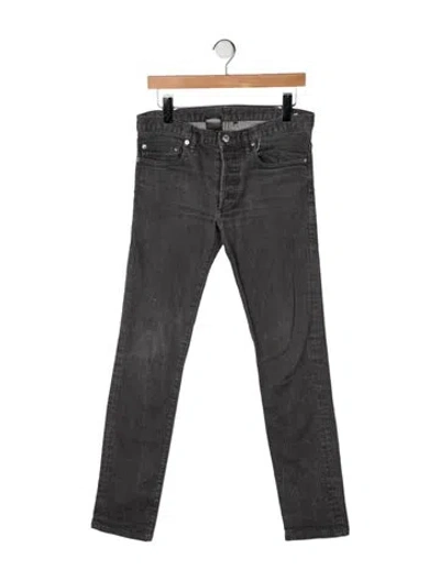 Pre-owned Dior Skinny Jeans In Grey