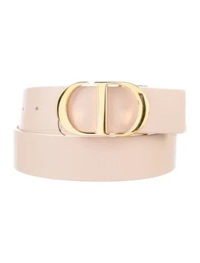 Pre-owned Dior Skinny Leather Belt Kit In Neutral