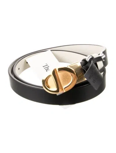 Pre-owned Dior Skinny Leather Belt Kit W/ Tags In Black
