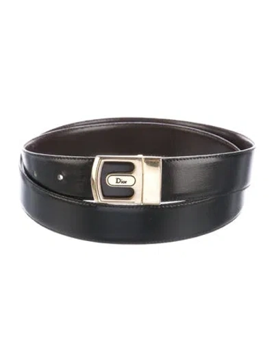 Pre-owned Dior Skinny Leather Waist Belt In Multi
