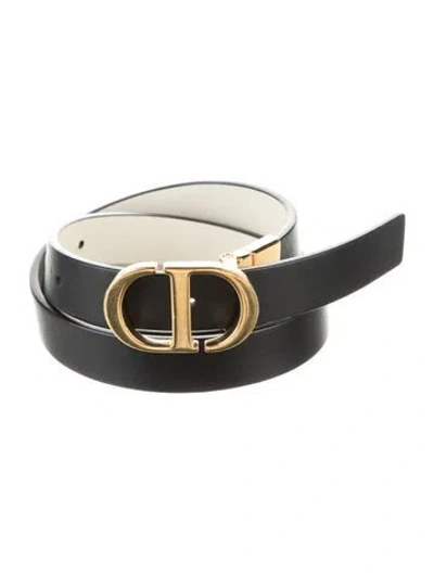 Pre-owned Dior Skinny Leather Waist Belt In Multi