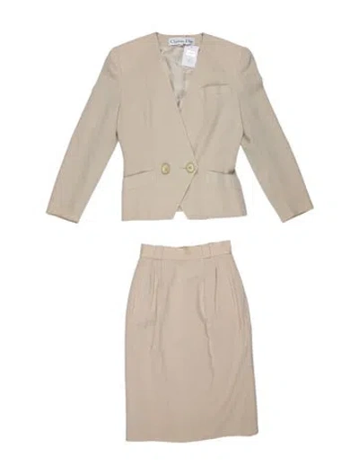 Pre-owned Dior Skirt Set In Neutral