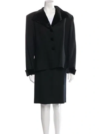 Pre-owned Dior Skirt Suit In Black