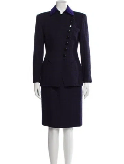 Pre-owned Dior Skirt Suit In Blue