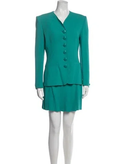 Pre-owned Dior Skirt Suit In Green
