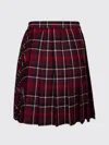 Dior Woman Mini Skirt Burgundy Size 6 Virgin Wool In Multi
