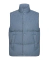 Dior Sleeveless Down Jacket Vest In Blue