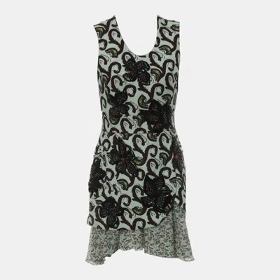 Pre-owned Dior Sleeveless Embellished Dress In Multi