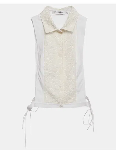Pre-owned Dior Sleeveless Panelled Shirt