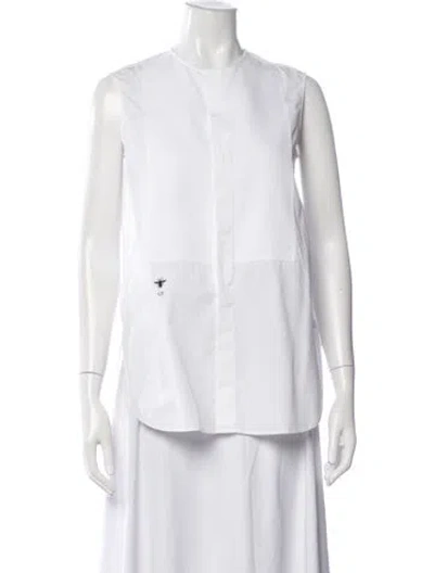 Pre-owned Dior Sleeveless Top In Neutrals