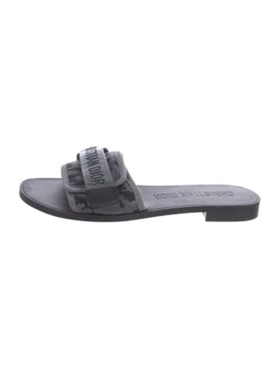 Pre-owned Dior Slides In Black