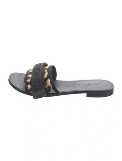Pre-owned Dior Slides In Black