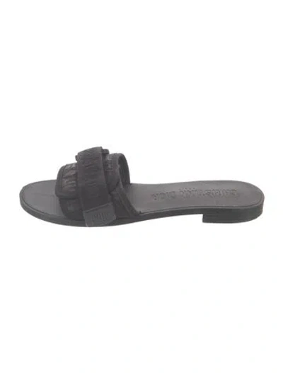Pre-owned Dior Slides In Black
