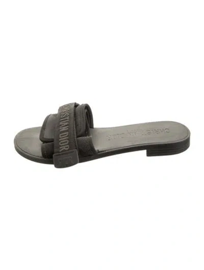 Pre-owned Dior Slides In Black