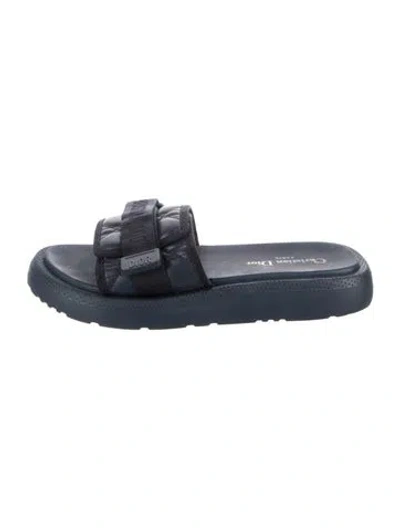 Pre-owned Dior Slides In Blue