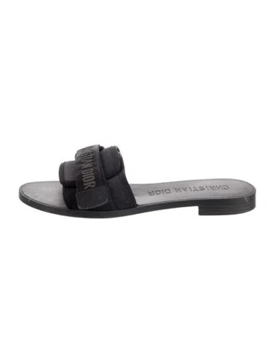 Pre-owned Dior Slides In Gray