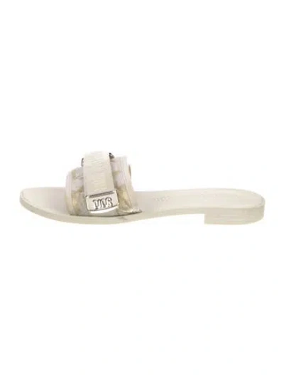 Pre-owned Dior Slides In Neutral