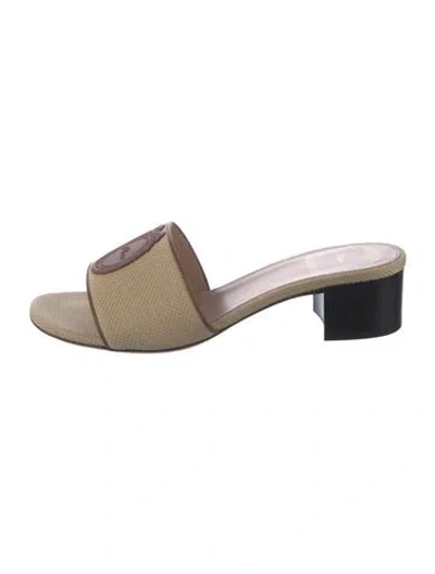 Pre-owned Dior Slides In Neutrals