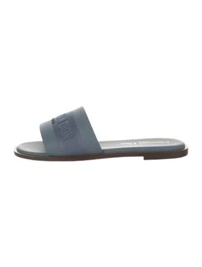 Pre-owned Dior Slides W/ Tags In Blue