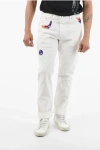 Dior Kennyscharf Patches Jeans Men In White