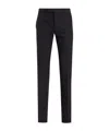 Dior Slim Fit Wool Trousers In Black