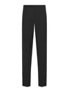 Dior Slim Fit Wool Trousers In Black