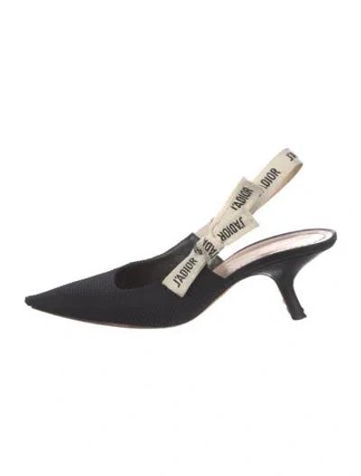 Pre-owned Dior Slingback Pumps In Black