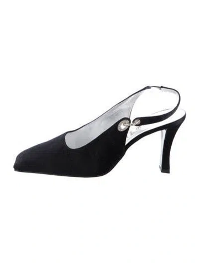 Pre-owned Dior Slingback Pumps In Black