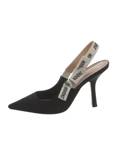 Pre-owned Dior Slingback Pumps In Black