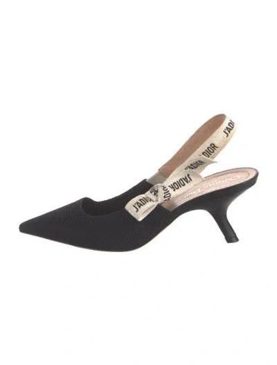 Pre-owned Dior Slingback Pumps In Black