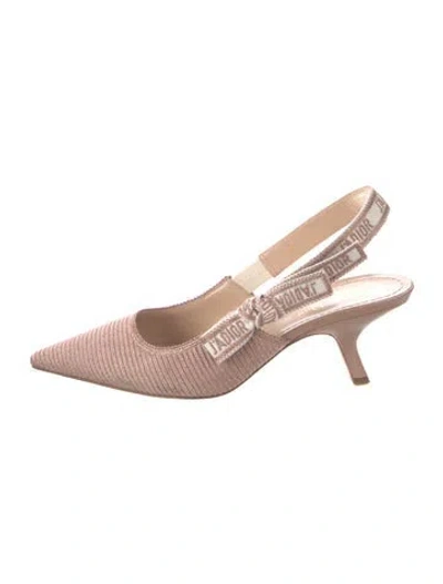 Pre-owned Dior Slingback Pumps In Pink