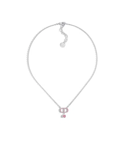 Dior Small Cd Necklace In White