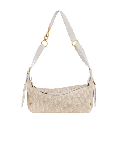 Dior Small D-journey Shoulder Bag In Neutral