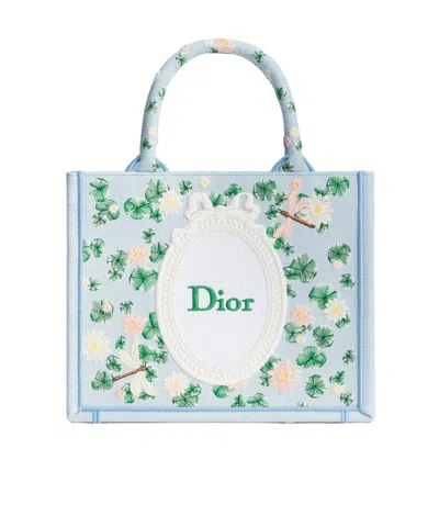 Dior Small  Book Tote With Strap In Multi-color